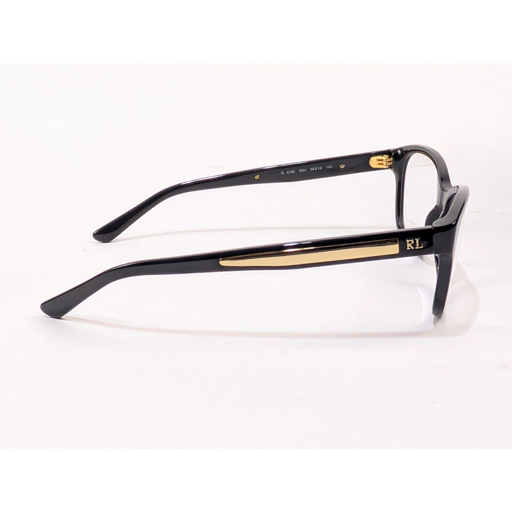 Ralph Lauren RL 6155 5001 Black/Gold Unisex Eyeglasses 54-16-140mm New - Picture 5 of 10